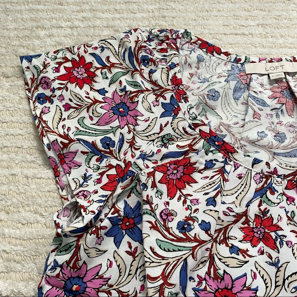 NWT Loft Spring Bloom tunic top - Picture 4 of 12